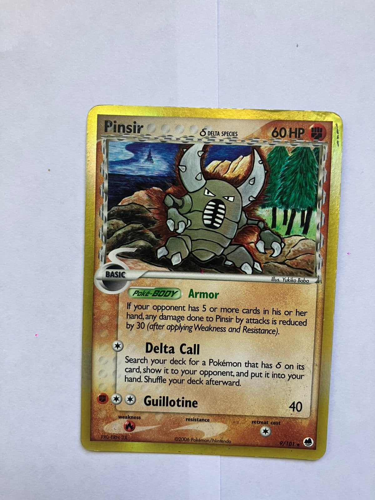Pinsir Holo - Dragon Frontiers Set Pokémon kaart, Ophalen of Verzenden, Gebruikt