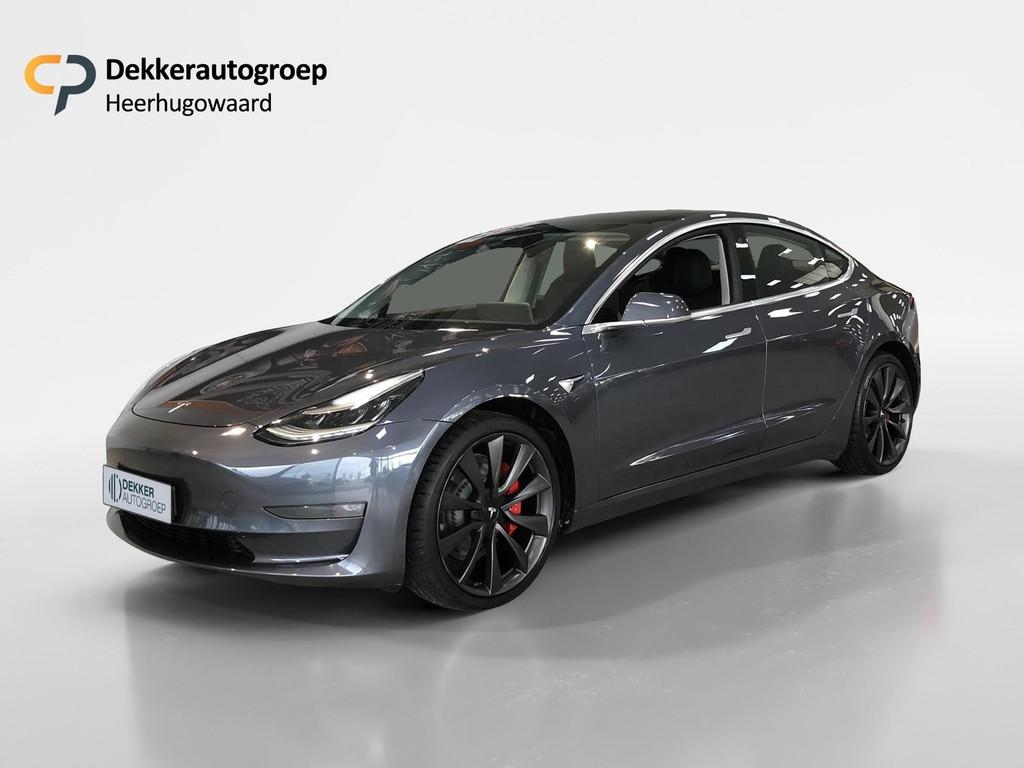 Tesla Model 3 Performance 513pk | AWD | Auto pilot, Automaat, 478 km, Stof, 1831 kg