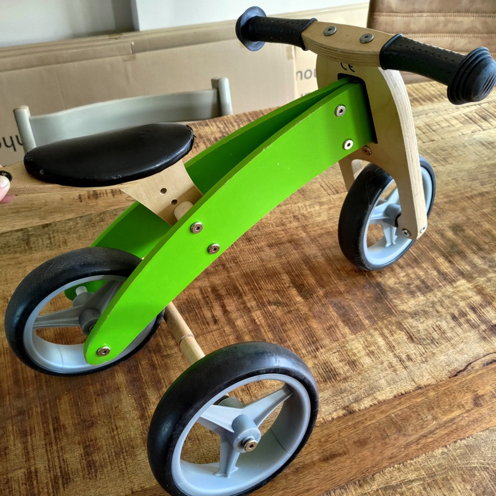 Houten loopfiets/driewieler Bandits & Angels, Ophalen, Gebruikt, Loopfiets