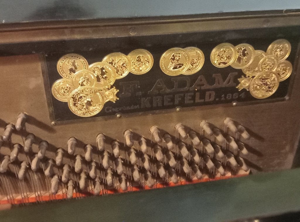 Antieke piano, Muziek en Instrumenten, Piano's, Ophalen, Gebruikt, Zwart, Piano