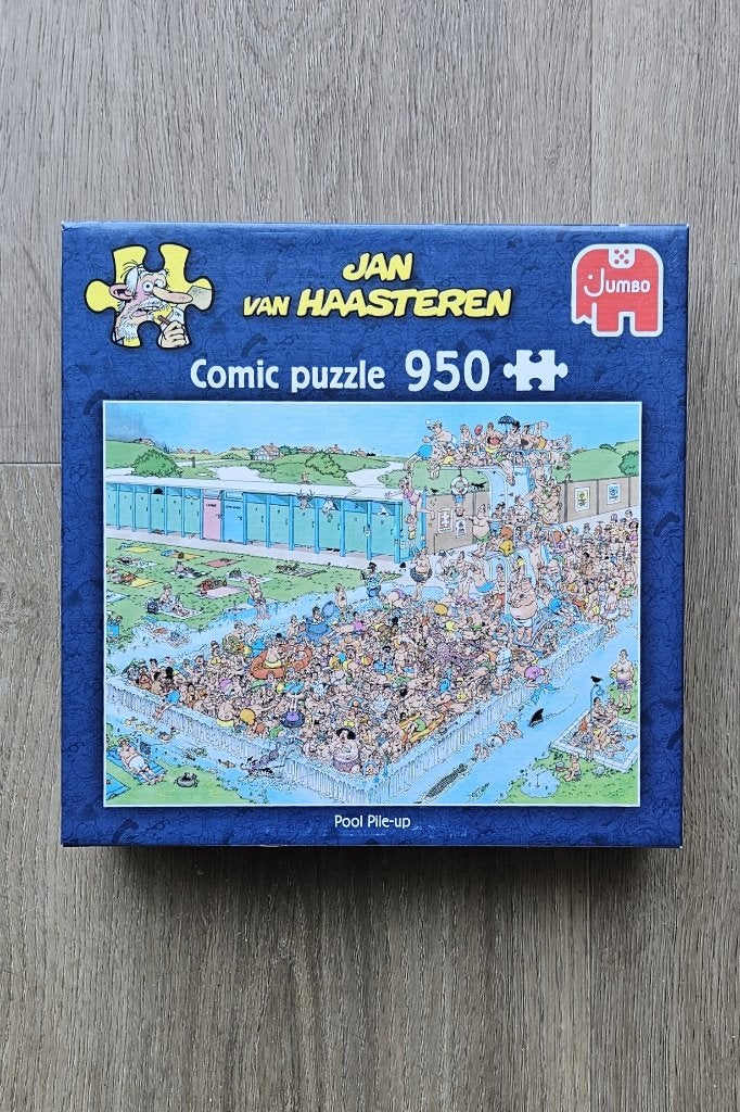 Bomvol bad | 950 st | Jan van Haasteren, Hobby en Vrije tijd, Ophalen of Verzenden, 500 t/m 1500 stukjes, Zo goed als nieuw, Legpuzzel