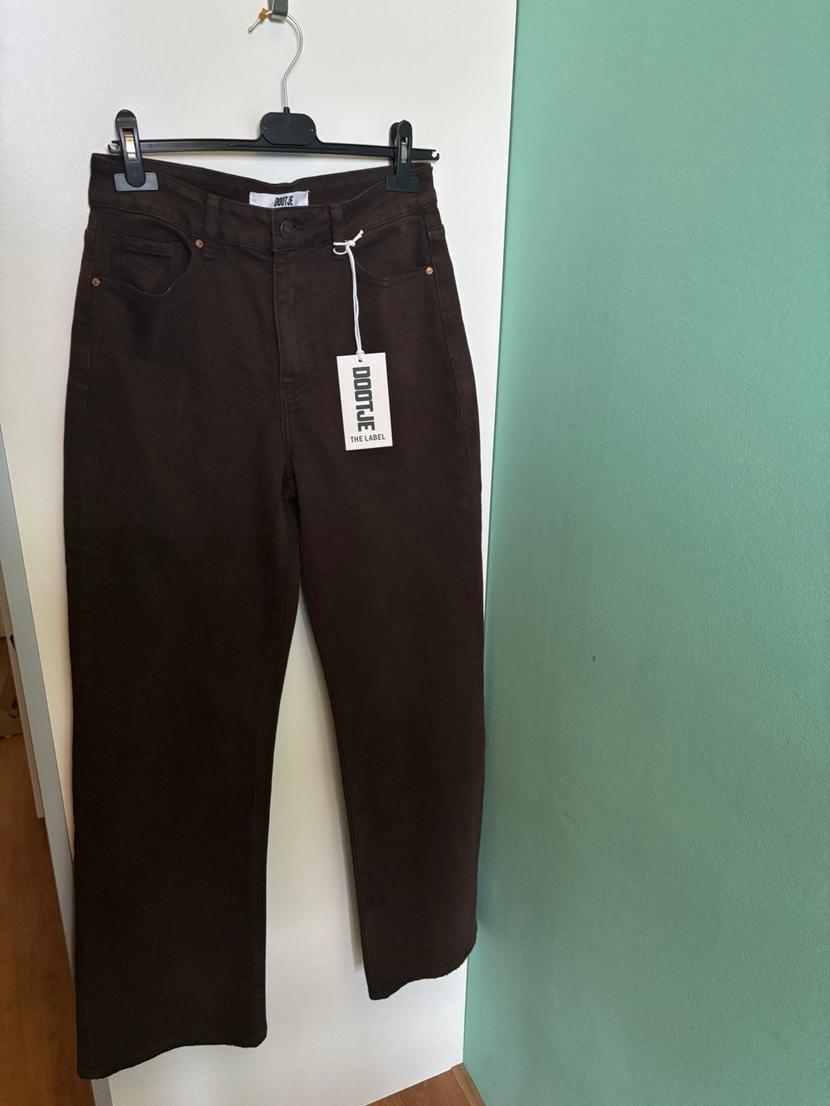 Bruine Broek van Dootje fashion., Maat 38/40 (M), Bruin, Nieuw, Ophalen of Verzenden