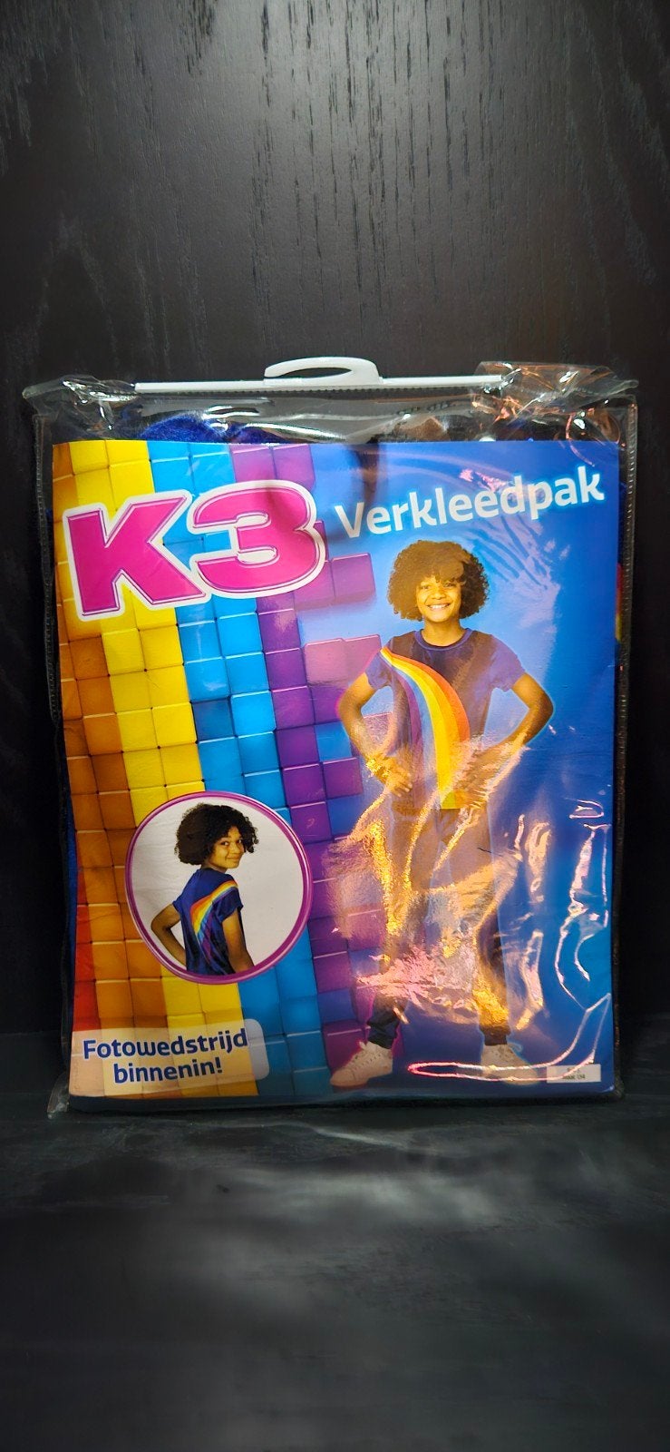 K3 Verkleedpak + Beker + placemat's Nieuw!, Ophalen of Verzenden, Nieuw, Jongen of Meisje