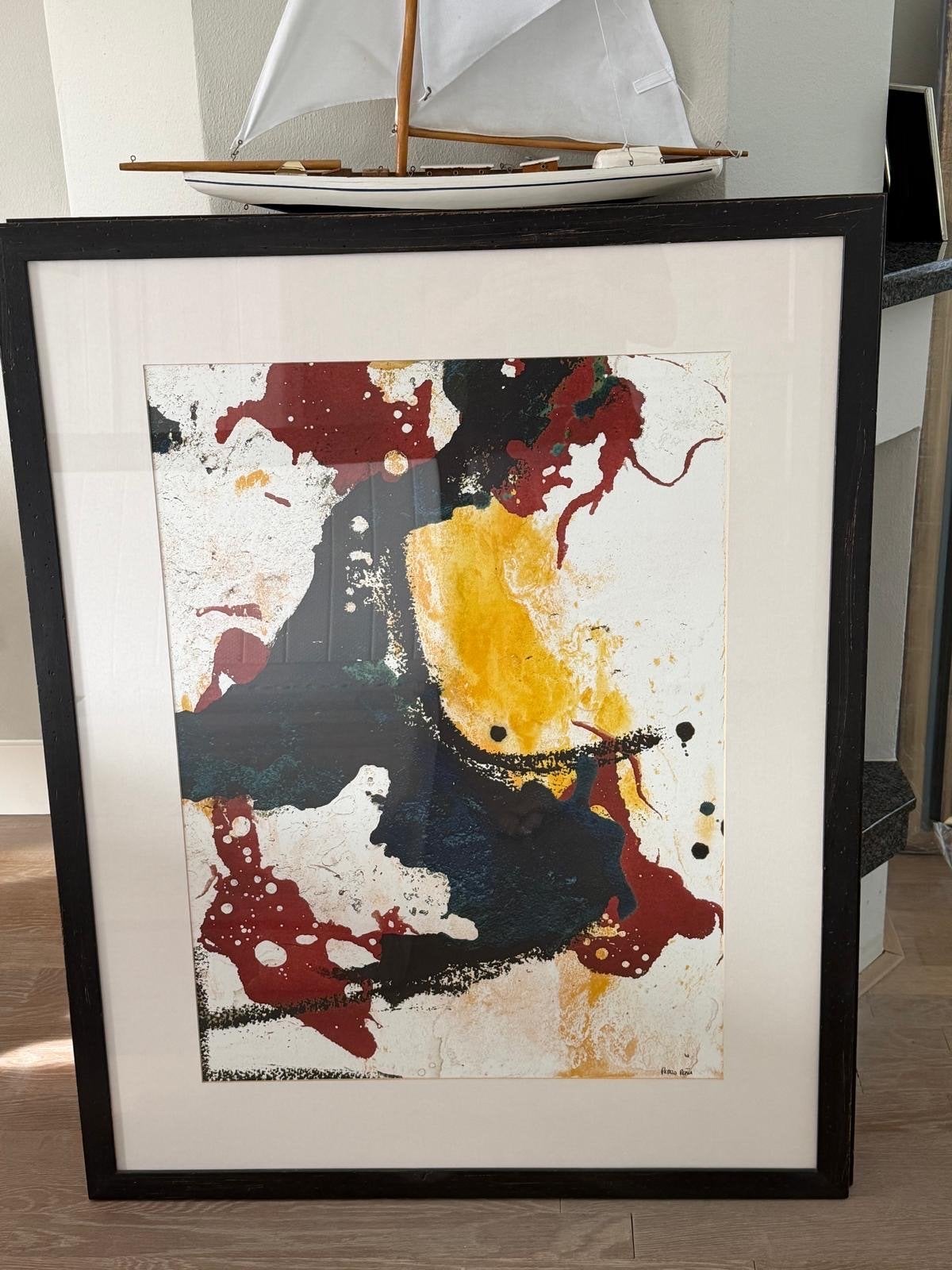 Abstracte schilderijen van Pedro Pena Gil (2 stuks), Ophalen
