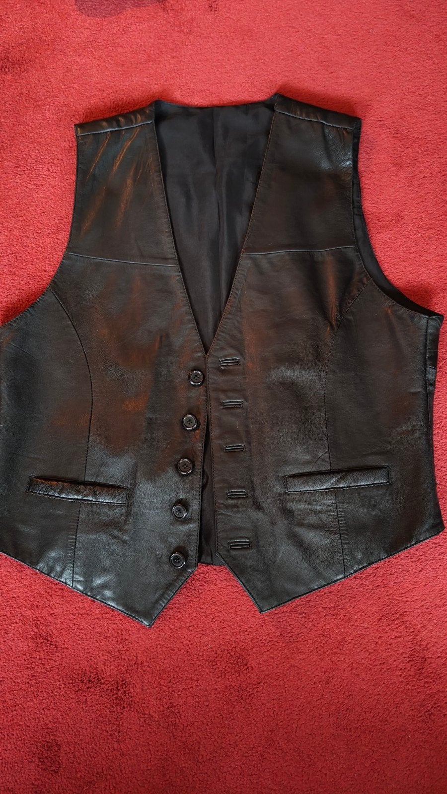 Leren gilet van Duits merk Hide Society, maat 48, Kleding | Dames, Hide Society, Zwart, Maat 46/48 (XL) of groter, Ophalen of Verzenden