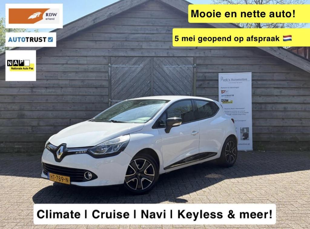 Renault Clio 1.2 Dynamique Automaat! | Clima | Navi | Keyles, Euro 5, Stof, Gebruikt, 4 cilinders