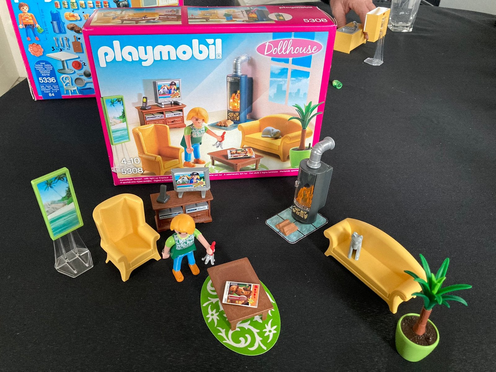 Playmobil woonkamer 5308 + ovv, Ophalen of Verzenden, Zo goed als nieuw