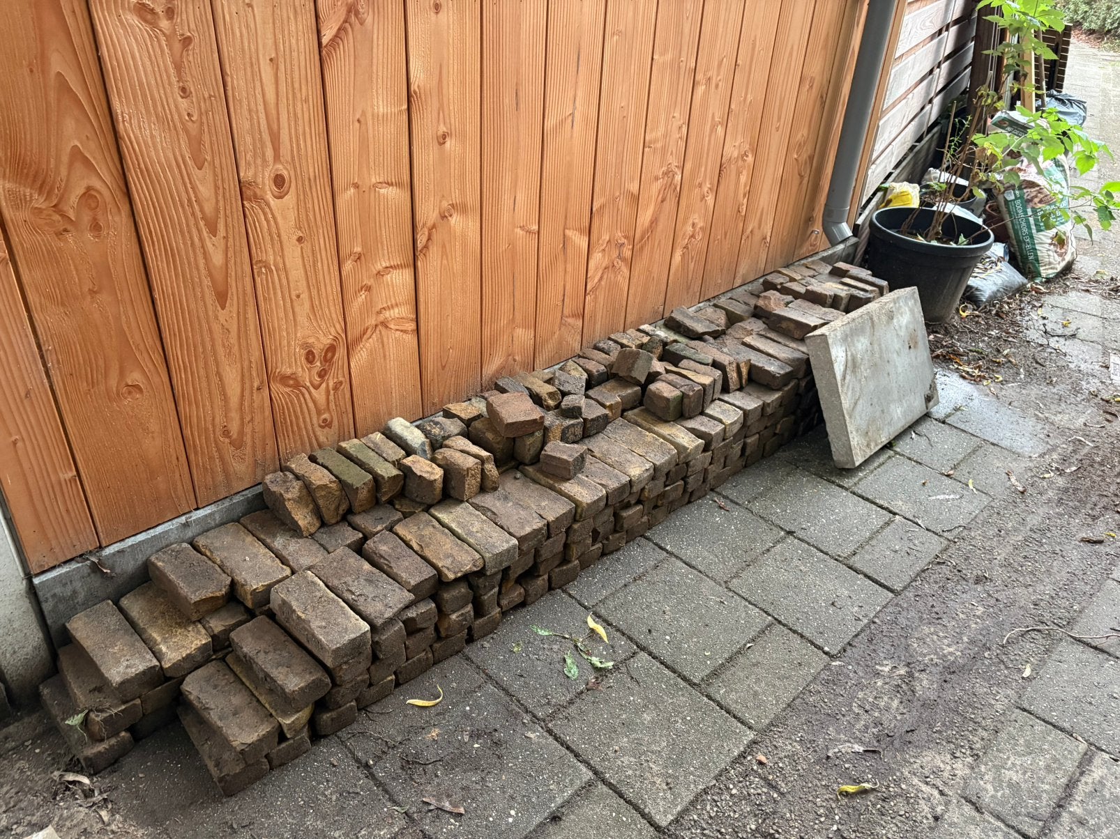 Waaltjes voor terras, Ophalen, Gebruikt, Overige typen, Minder dan 5 m²