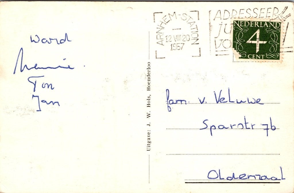 Hoenderloo - 4 oude ansichtkaarten Miggelenberg, Verzenden, 1960 tot 1980, Gelopen, Gelderland