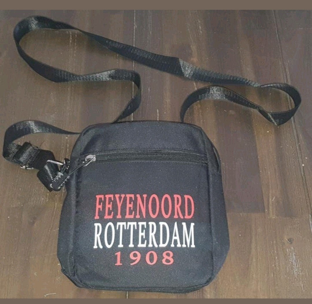 Stoere Feyenoord schoudertas met opdruk 'Feyenoord Rotterdam, Ophalen of Verzenden, Feyenoord, Overige typen