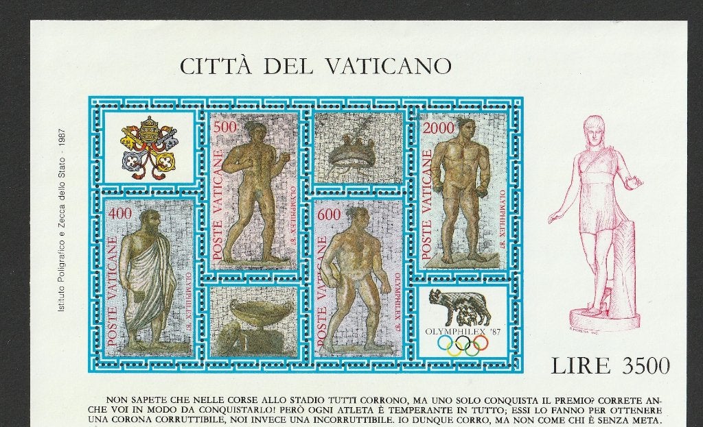 A 6 - bl. Vaticaan € 2,00, Ophalen of Verzenden, Overige landen, Postfris