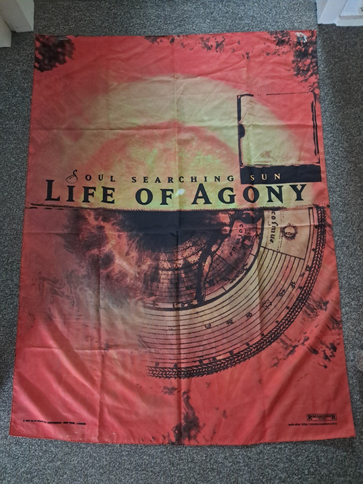Life of Agony - Soul Searching Sun vlag, Verzamelen, Posters, Deurposter of groter, Ophalen of Verzenden, Canvas of Doek, Muziek
