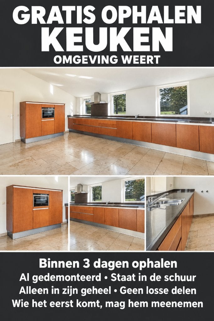 GRATIS KEUKEN, Ophalen, Gebruikt, Bruin, Hoekkeuken