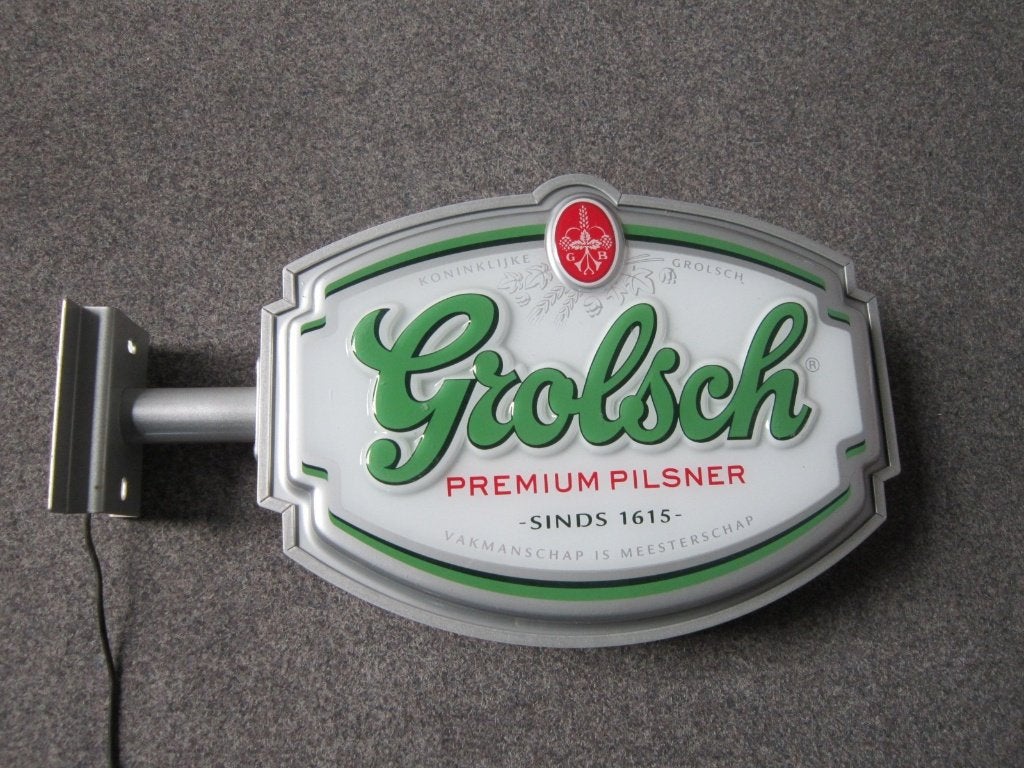 GROLSCH BIER LICHTRECLAME, Ophalen, Zo goed als nieuw, Overige typen, Grolsch