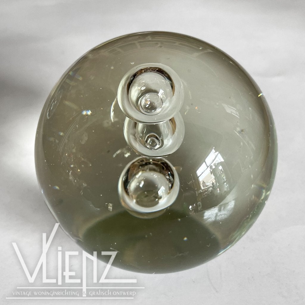 Vintage, retro presse papier, paper weight, glas bubbel, Ophalen of Verzenden, Huis en Inrichting