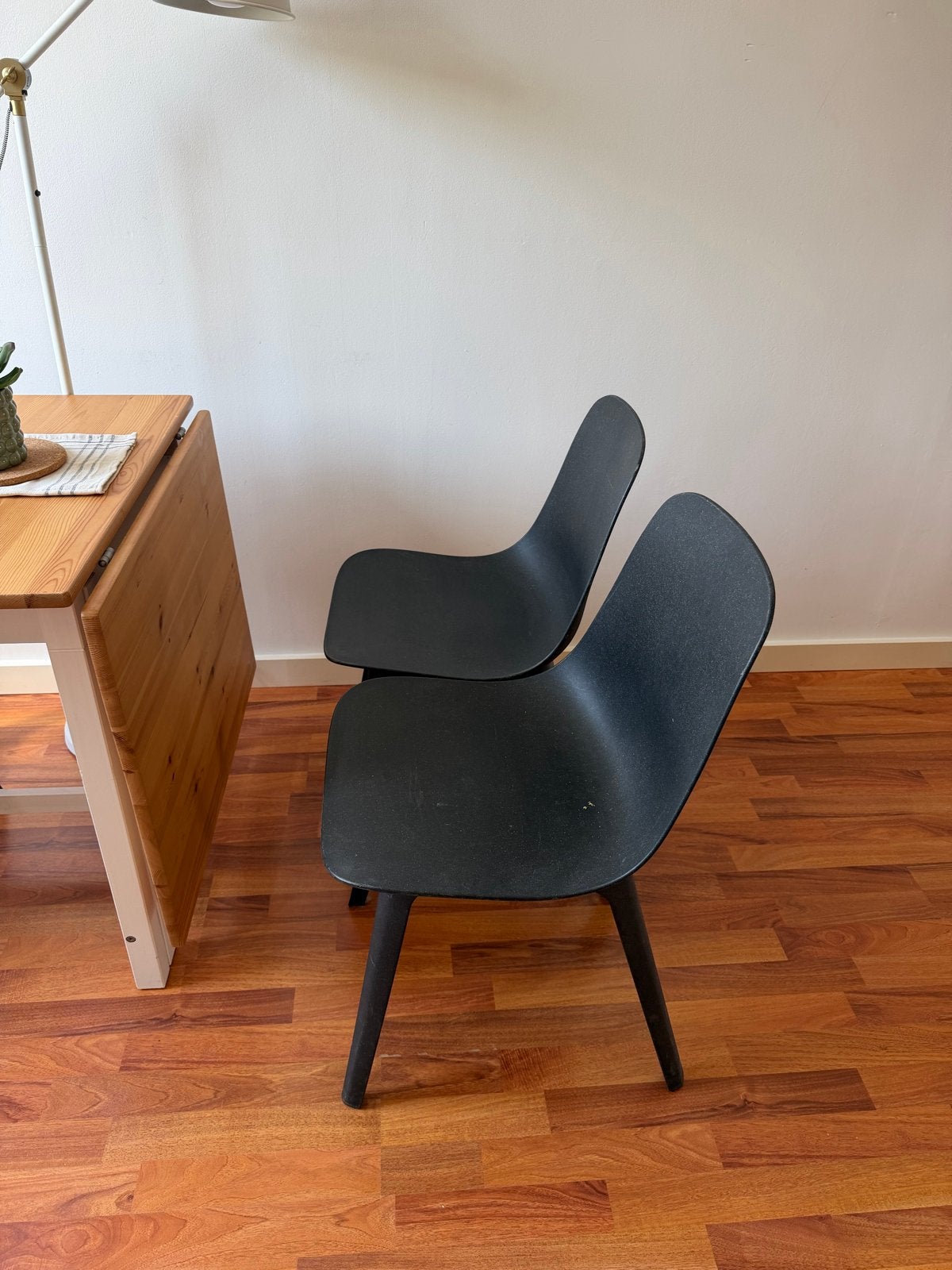 IKEA ODGER Chair, anthracite x 3, Ophalen, Kunststof, Gebruikt, Twee