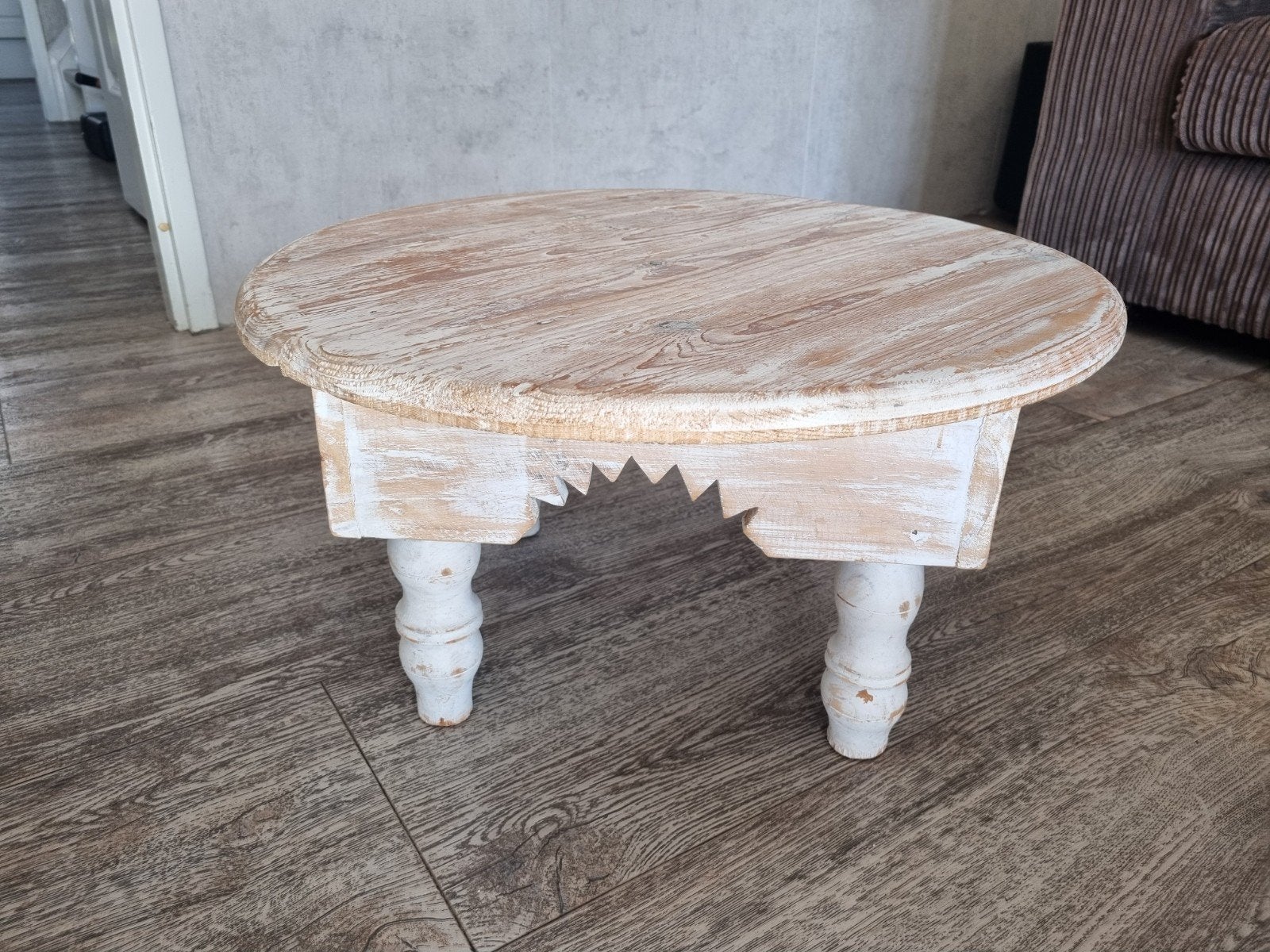 Wit Mono Deco bijzettafeltje / salontafeltje - Ø 51 cm, Ophalen, Minder dan 45 cm, Minder dan 55 cm, Gebruikt