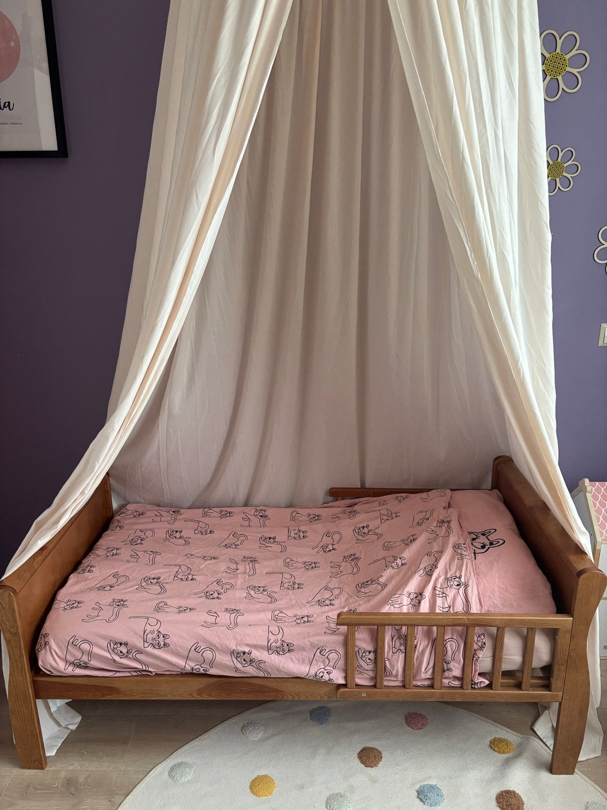 Woodies Noble Junior bed Vintage incl. matras, Ophalen, 70 tot 85 cm, 140 tot 160 cm, Zo goed als nieuw