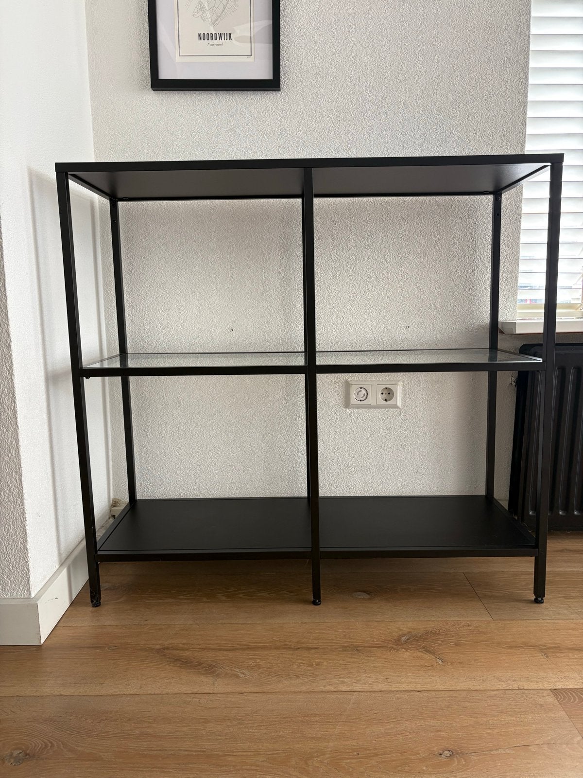 IKEA Vittsjö stellingkast / open kast met glazen plank, Ophalen, Met plank(en), 50 tot 100 cm, Minder dan 100 cm