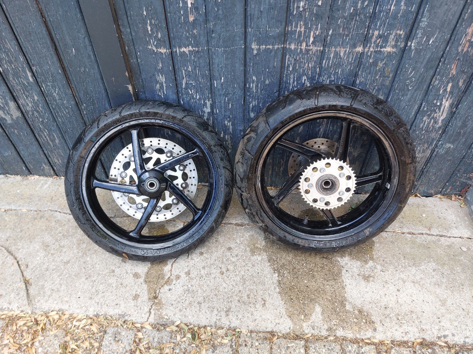 Motorbanden en schijven, Ophalen, Gebruikt