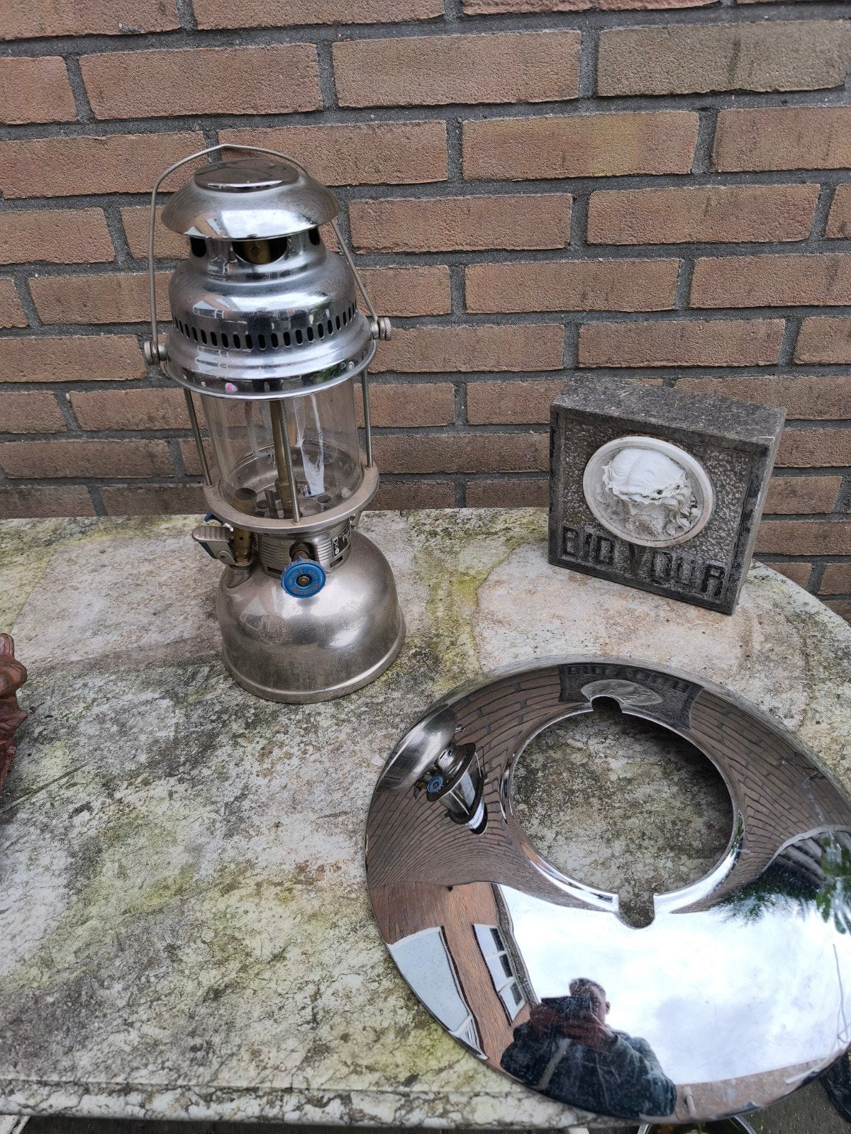 Petromax Rapid Petroleumlamp met originele kap, Ophalen of Verzenden