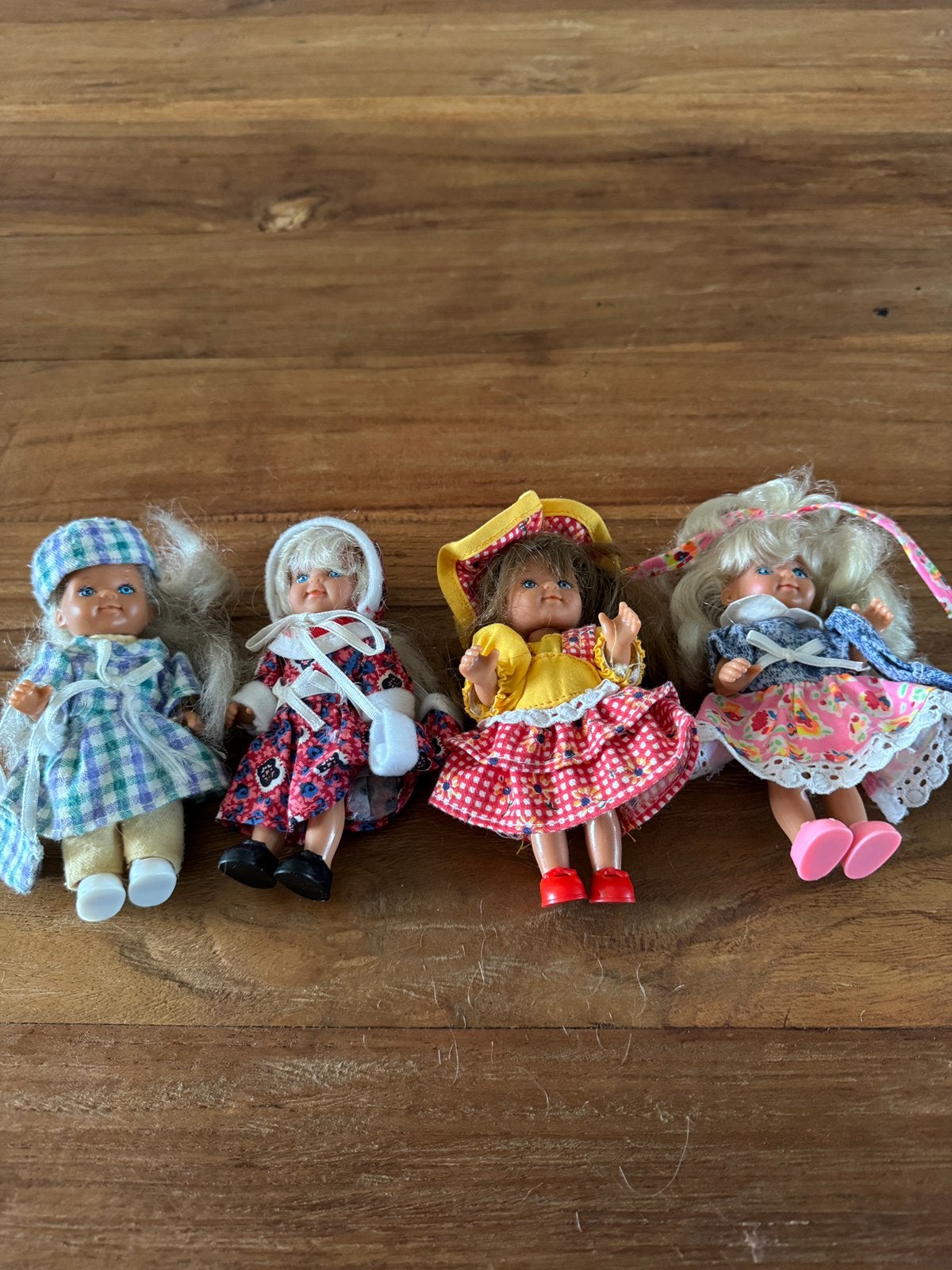 4 Vintage Simba Mini Pocket Poppetjes - Jaren 80/90, Verzamelen, Ophalen of Verzenden, Zo goed als nieuw, Poppenhuis