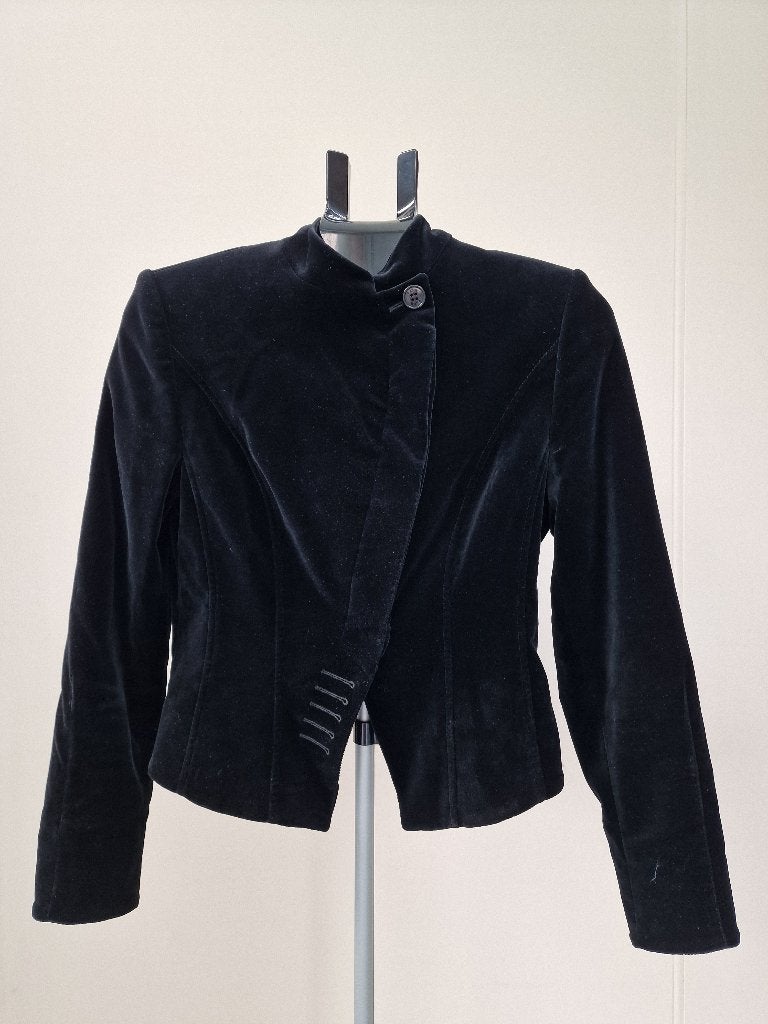 Pauw Amsterdam blazer velvet zwart maat 1, Kleding | Dames, Ophalen of Verzenden, Zo goed als nieuw, Maat 38/40 (M), Zwart