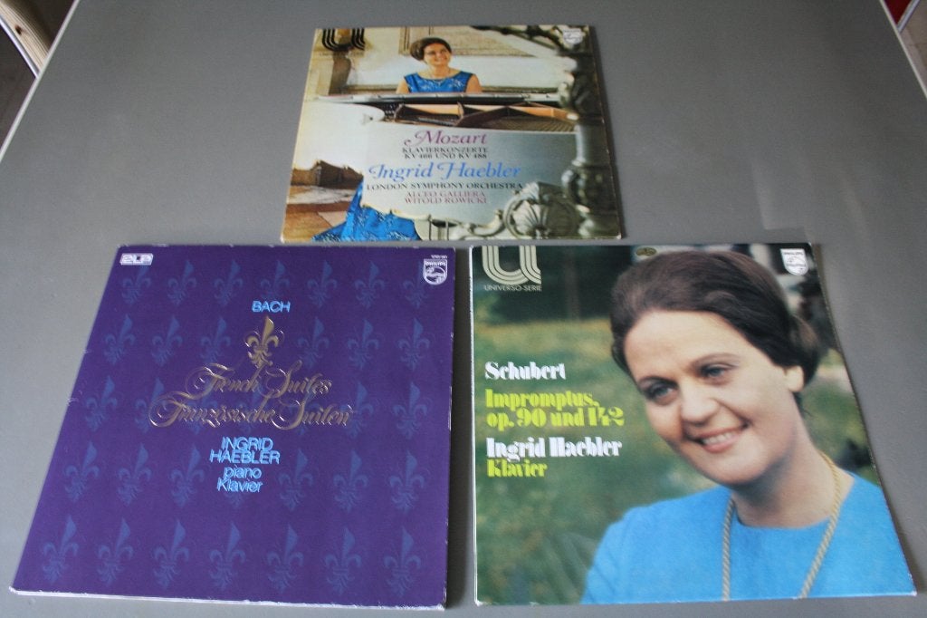 Ingrid Haebler - Bach, Schubert, Mozart, Dubbel-LP, Ophalen of Verzenden, Bach, Kamermuziek