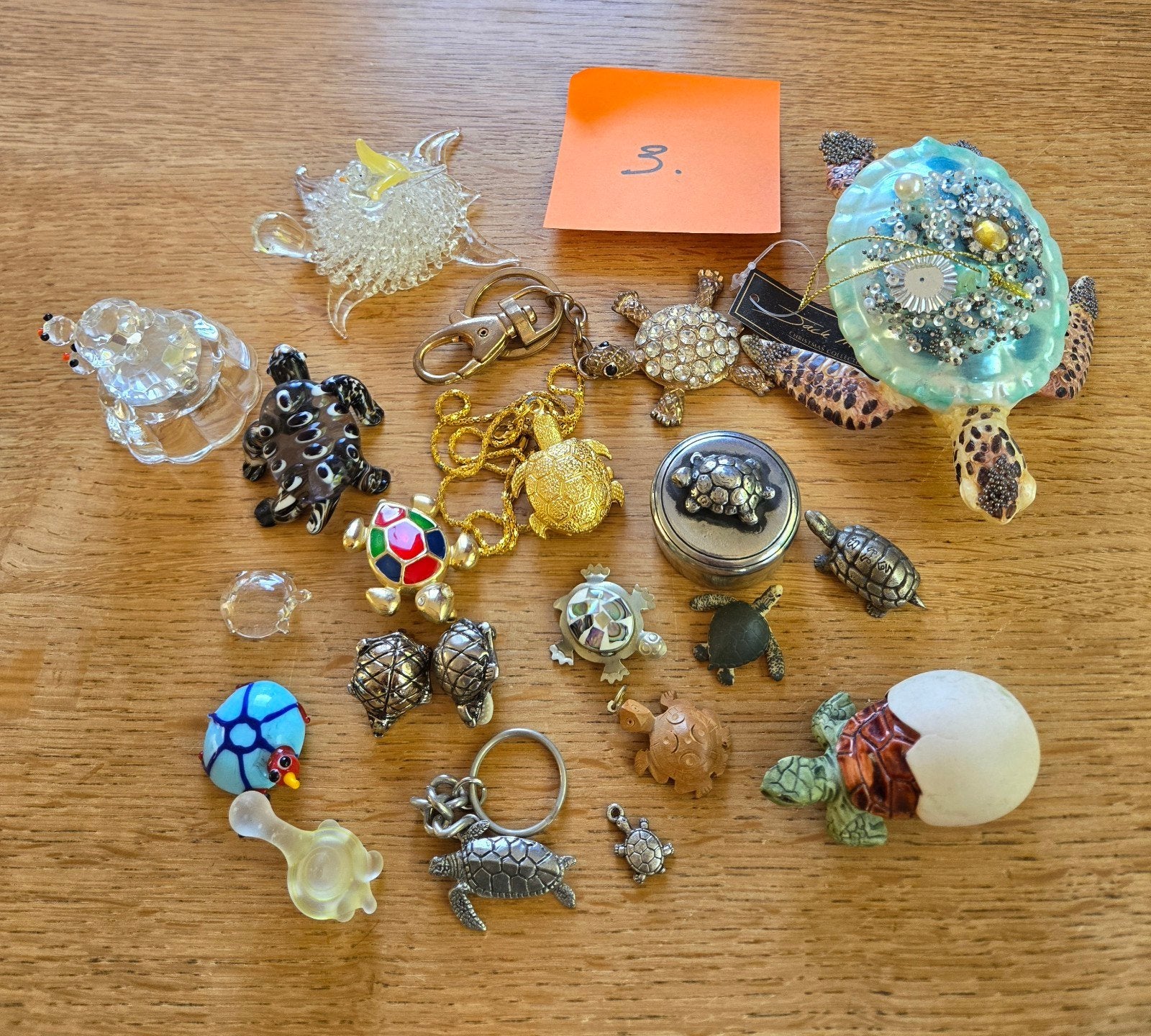 Schildpadden 3 dit zijn 112 diverse materialen, Verzamelen, Dierenverzamelingen, Ophalen, Beeldje of Figuurtje