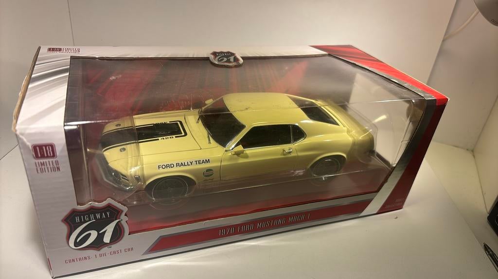 Ford mustang mach 1 highway61 1.18, Hobby en Vrije tijd, Modelauto's | 1:18, Overige merken, Ophalen of Verzenden, A, A