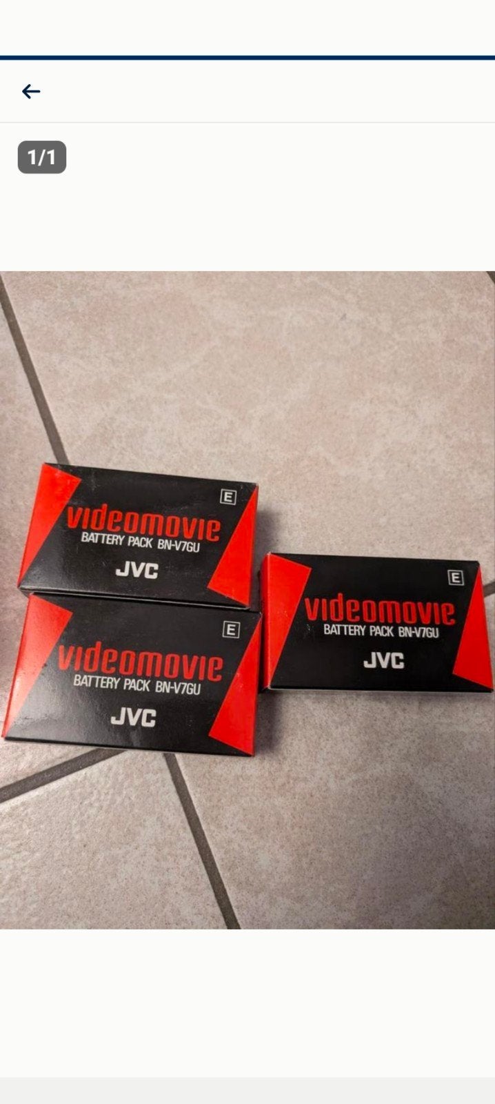 VINTAGE JVC ACCU'S BN-V7GU NIEUWE 3 STUKS, Audio, Tv en Foto, Ophalen of Verzenden, Nieuw