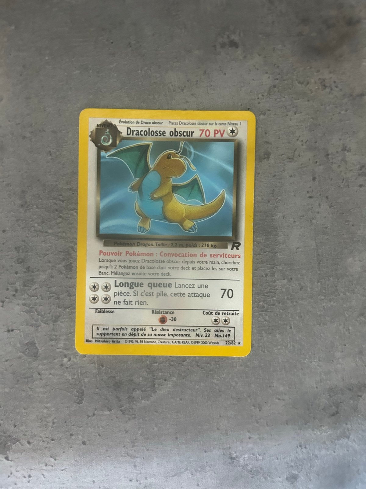 Dark dragonite 22/82 NETTE STAAT, Ophalen of Verzenden, Gebruikt, Losse kaart