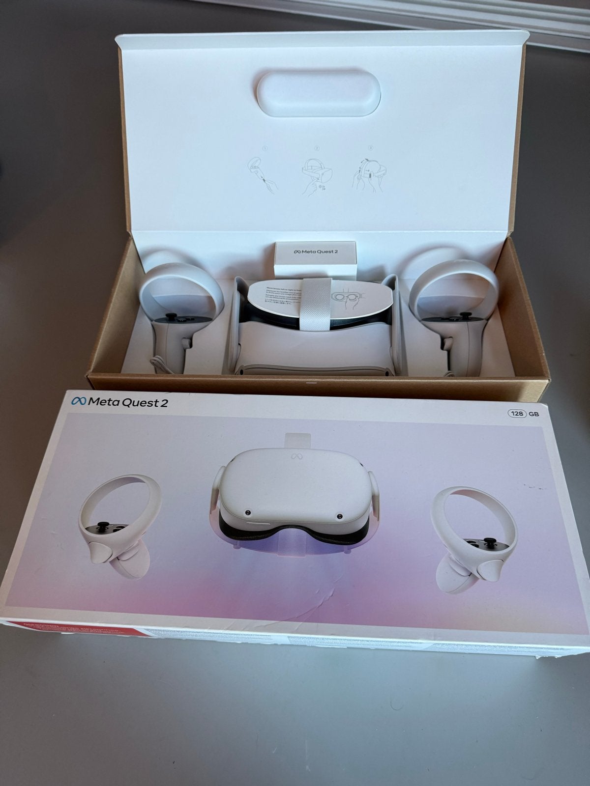 Meta Quest 2 VR-bril 128 GB - Nieuw in doos, Ophalen of Verzenden, Nieuw, VR-bril, Overige platformen