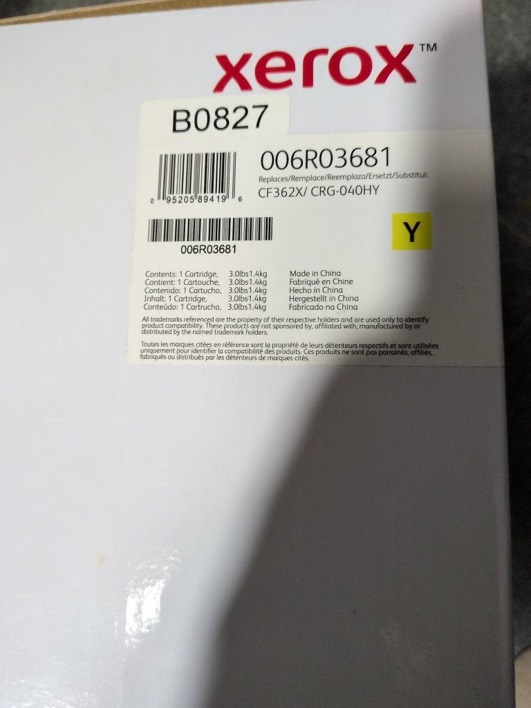 Toner geel voor HP 508X CF362X Xerox 006R03681 - M553 M577, Ophalen of Verzenden, Nieuw, Toner, Xerox
