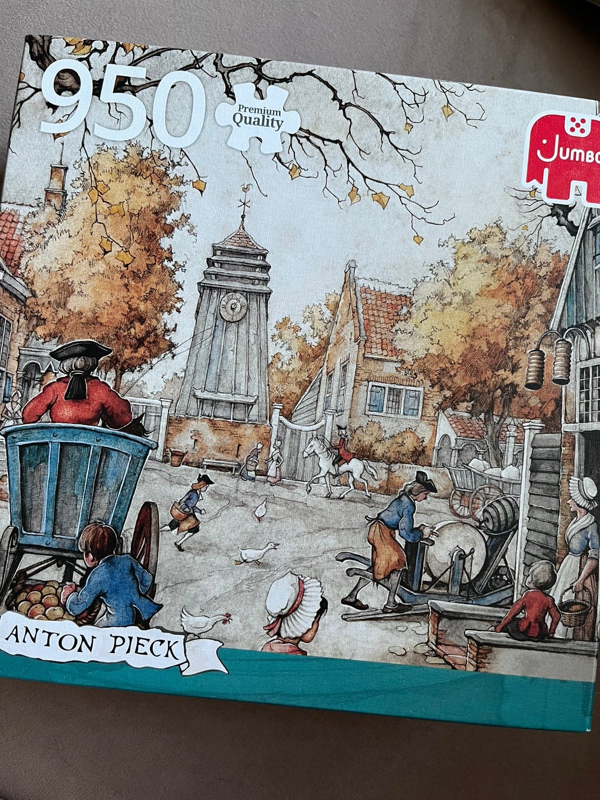 Leuke Anton Pieck Dorpsplein puzzel 950 stukjes, Ophalen of Verzenden, 500 t/m 1500 stukjes, Zo goed als nieuw