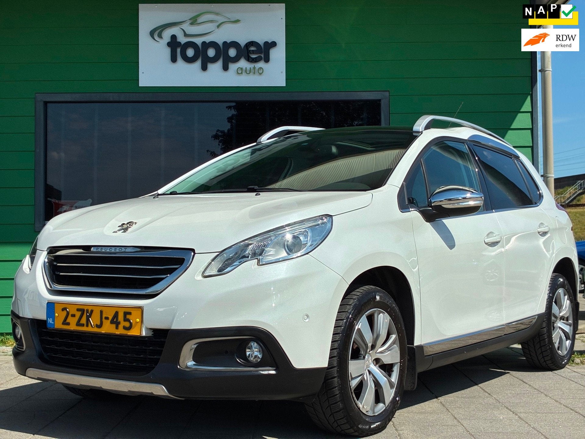 Peugeot 2008 1.2 PureTech Crossway|Automaat|D-riem v.v.|Pano, Auto's, 450 kg, 1199 cc, 82 pk, Origineel Nederlands