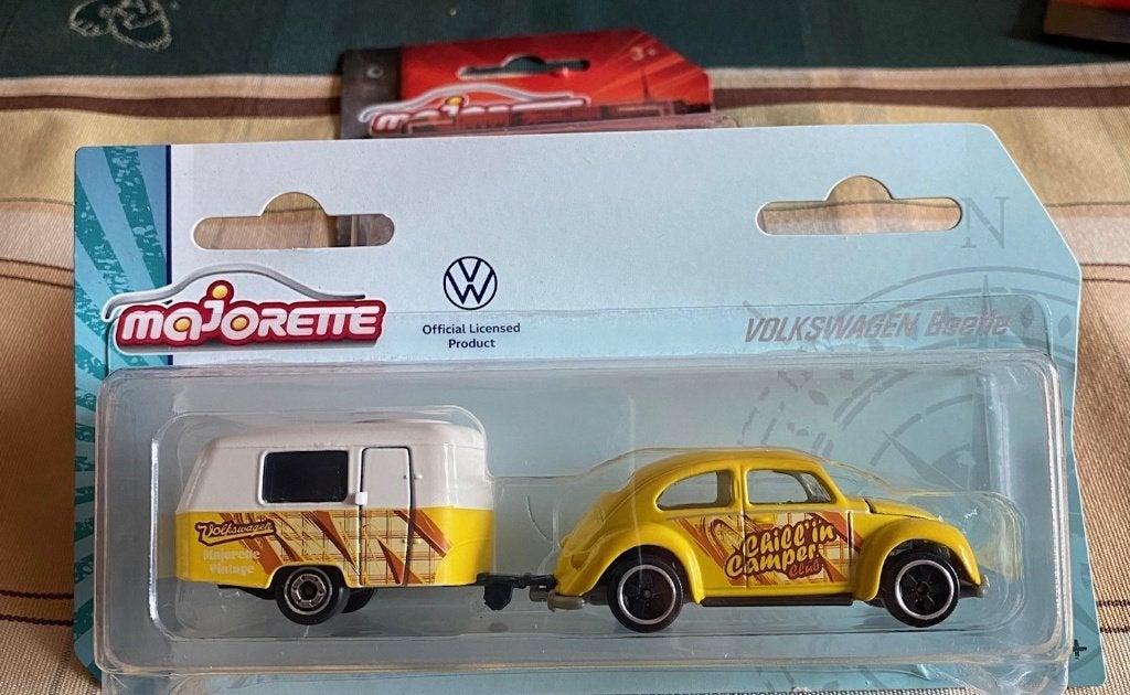Majorette Volkswagen Kever met Eriba Caravan, Ophalen of Verzenden, Nieuw, Auto