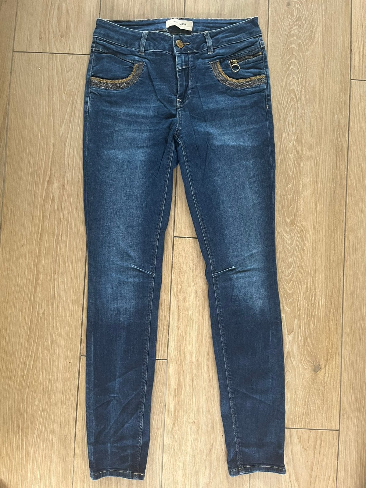 Mos Mosh - blauwe spijkerbroek - maat 28, Ophalen of Verzenden, Zo goed als nieuw, Blauw, W28 - W29 (confectie 36)