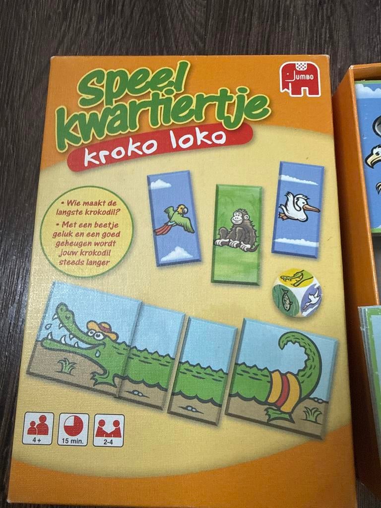 Jumbo Speelkwartiertje Krokodil Krokodil Krokodil, Een of twee spelers, Ophalen, Zo goed als nieuw