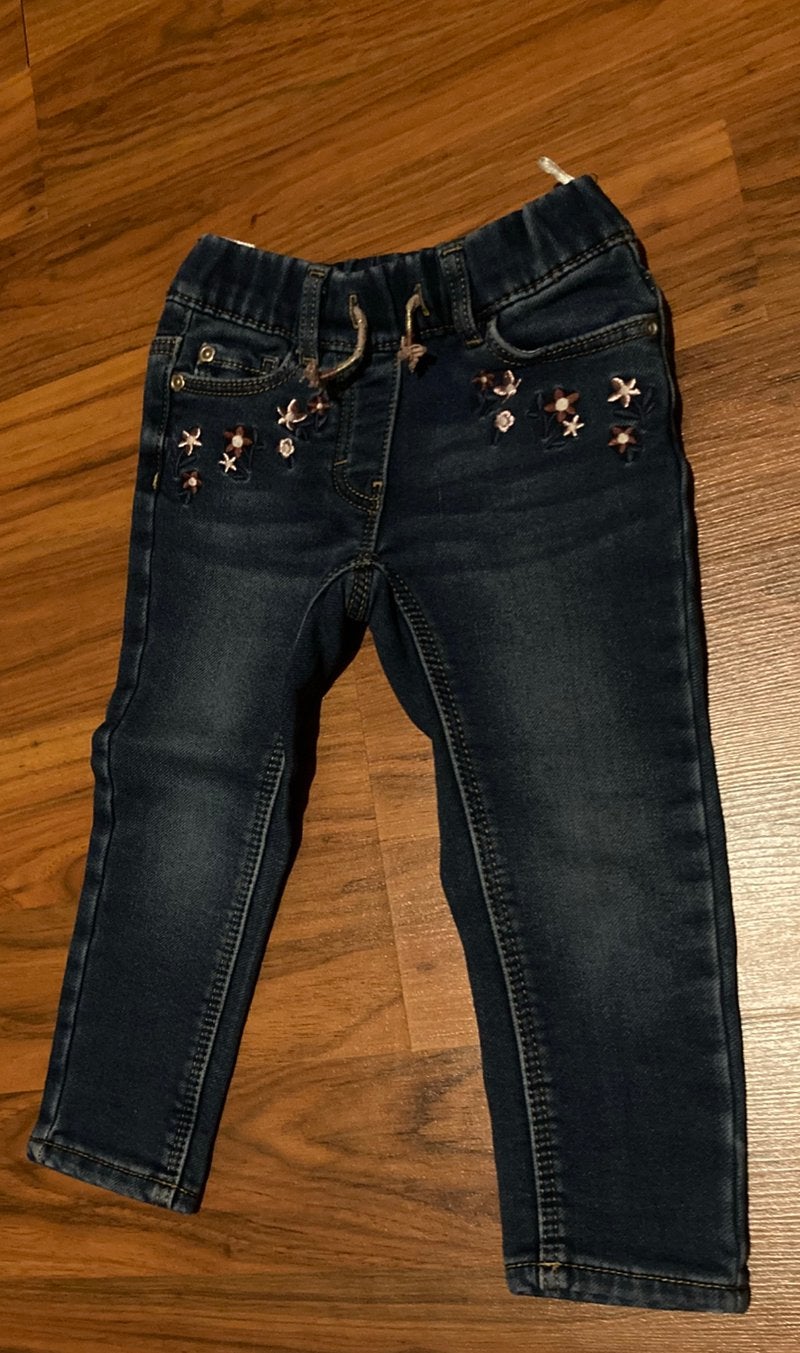 Spijkerbroek gevoerd maat 92, Kinderen en Baby's, Ophalen of Verzenden, Zo goed als nieuw, Meisje, Broek