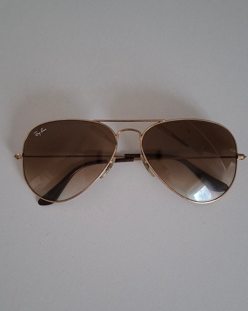 Ray Ban - Aviator, Zonnebril, Bruin, Ophalen of Verzenden, Zo goed als nieuw