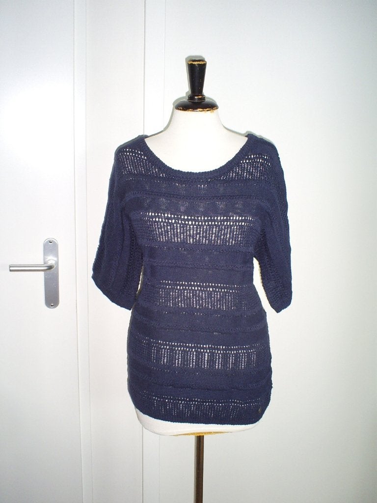 NIEUW __ blauw katoenen MALVIN truitje mt. 44 waarde 85,00, Maat 42/44 (L), Nieuw, Malvin, Verzenden