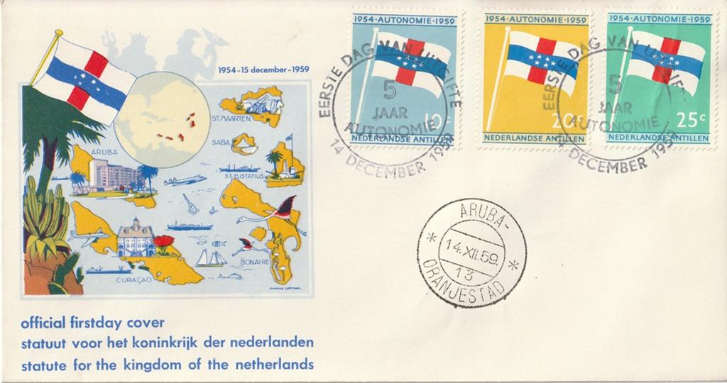 FDC E12 Nederlandse Antillen, Ophalen of Verzenden, Onbeschreven, Rest van de wereld