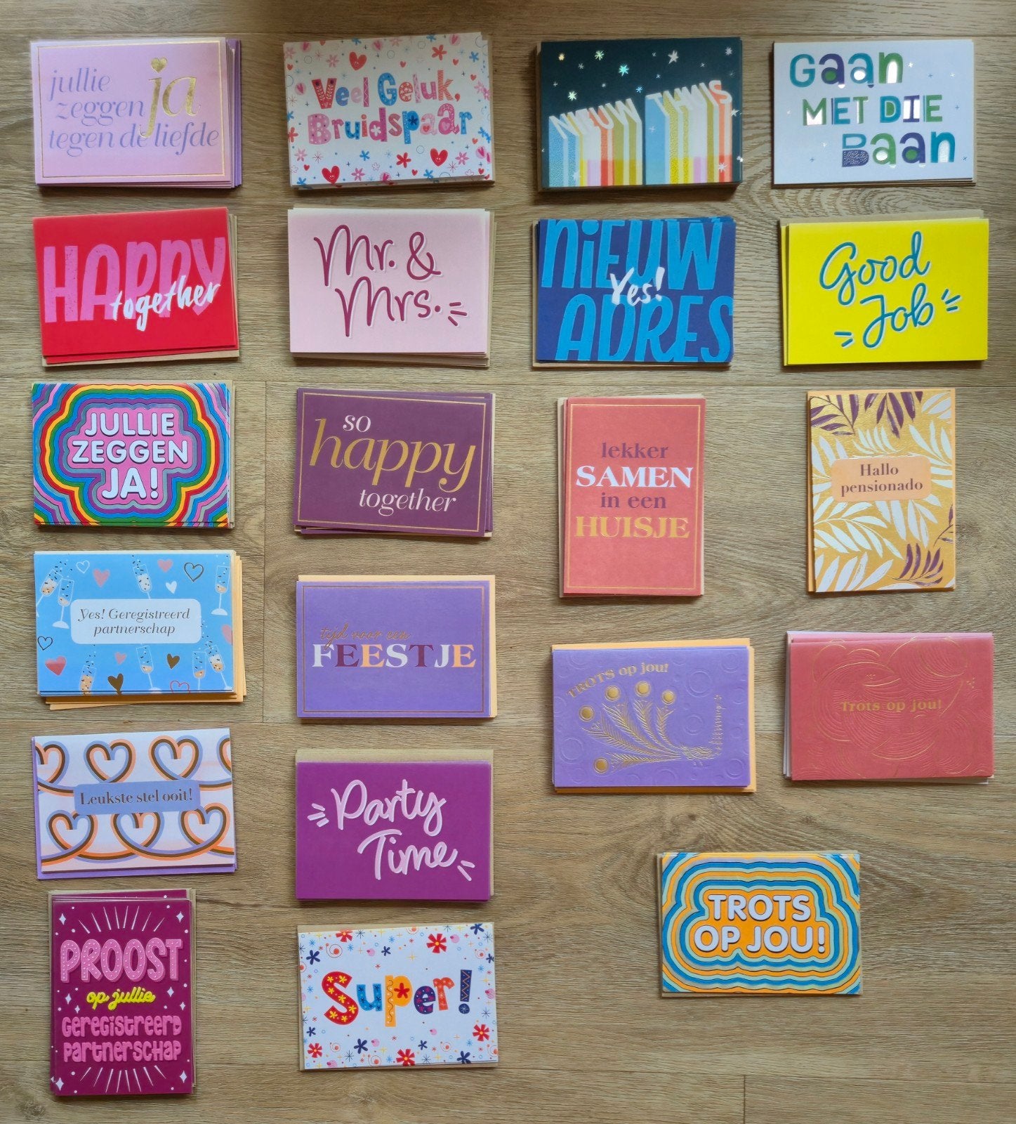 Assortiment van 130 kleine kaarten., Ophalen of Verzenden