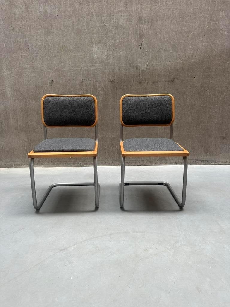 2 Vintage Cesca Stoelen, Marcel Breuer - Italië, Ophalen