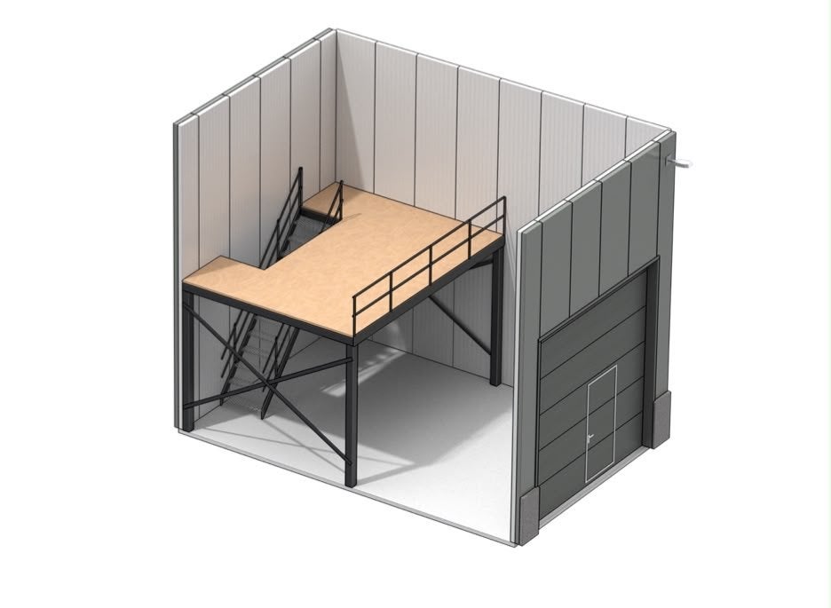 NIEUWBOUW Loods / garage te huur inclusief elektra NUENEN