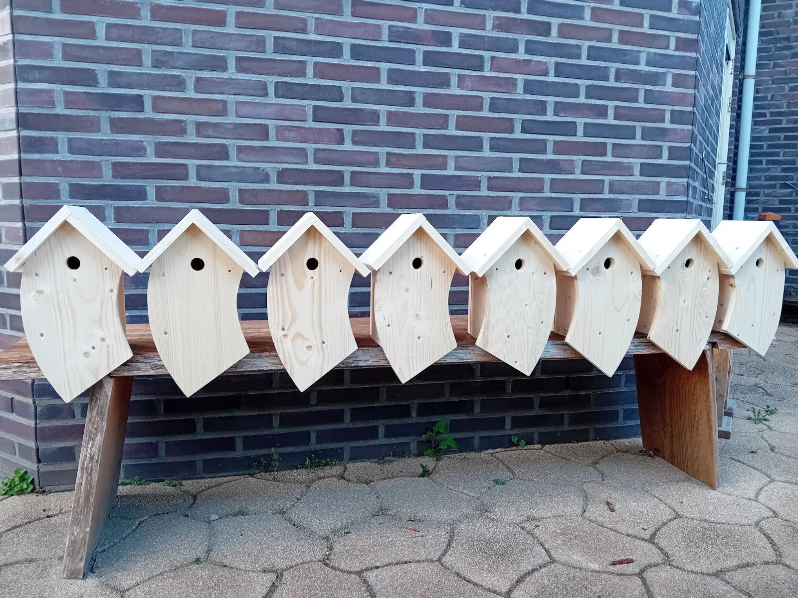 vogelhuisje nestkastje pimpelmees koolmees van massief hout, Ophalen of Verzenden, Nieuw