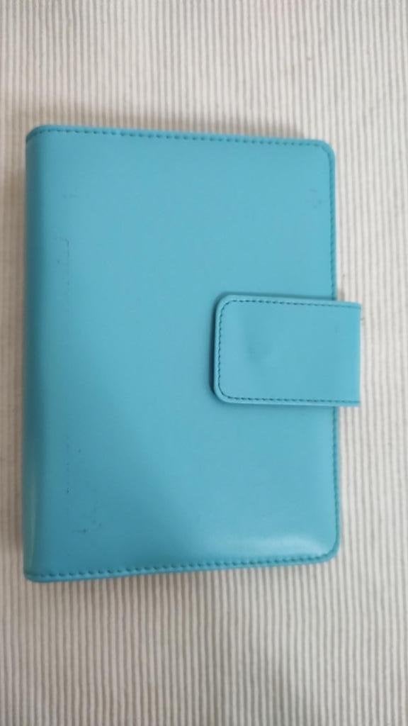 K539 agenda organizer licht blauw kunstleder model standard, -, -, Ophalen of Verzenden, Zo goed als nieuw