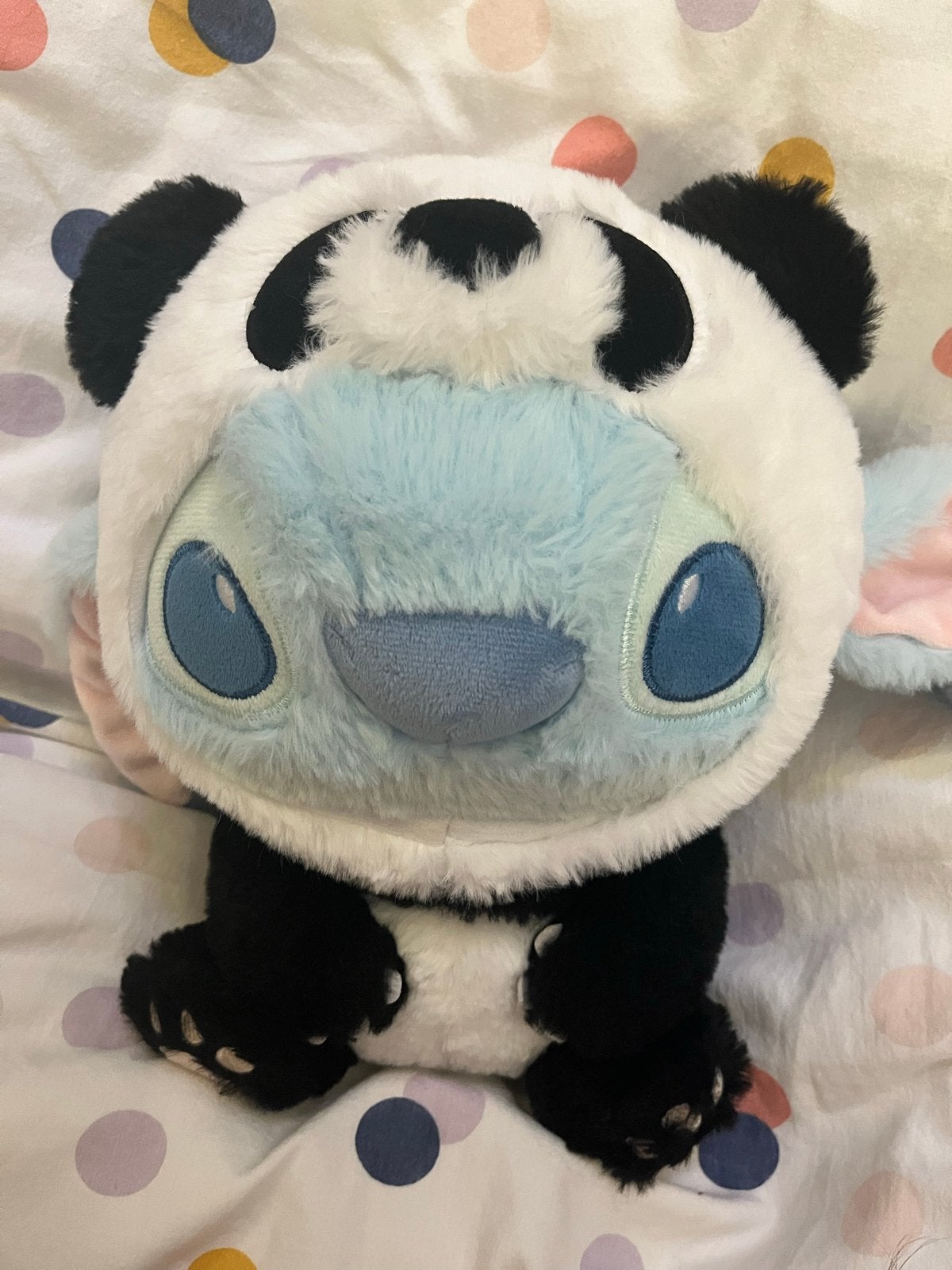 Disney Stitch knuffel in panda onesie, Disney, Overige typen, Blauw, Ophalen of Verzenden