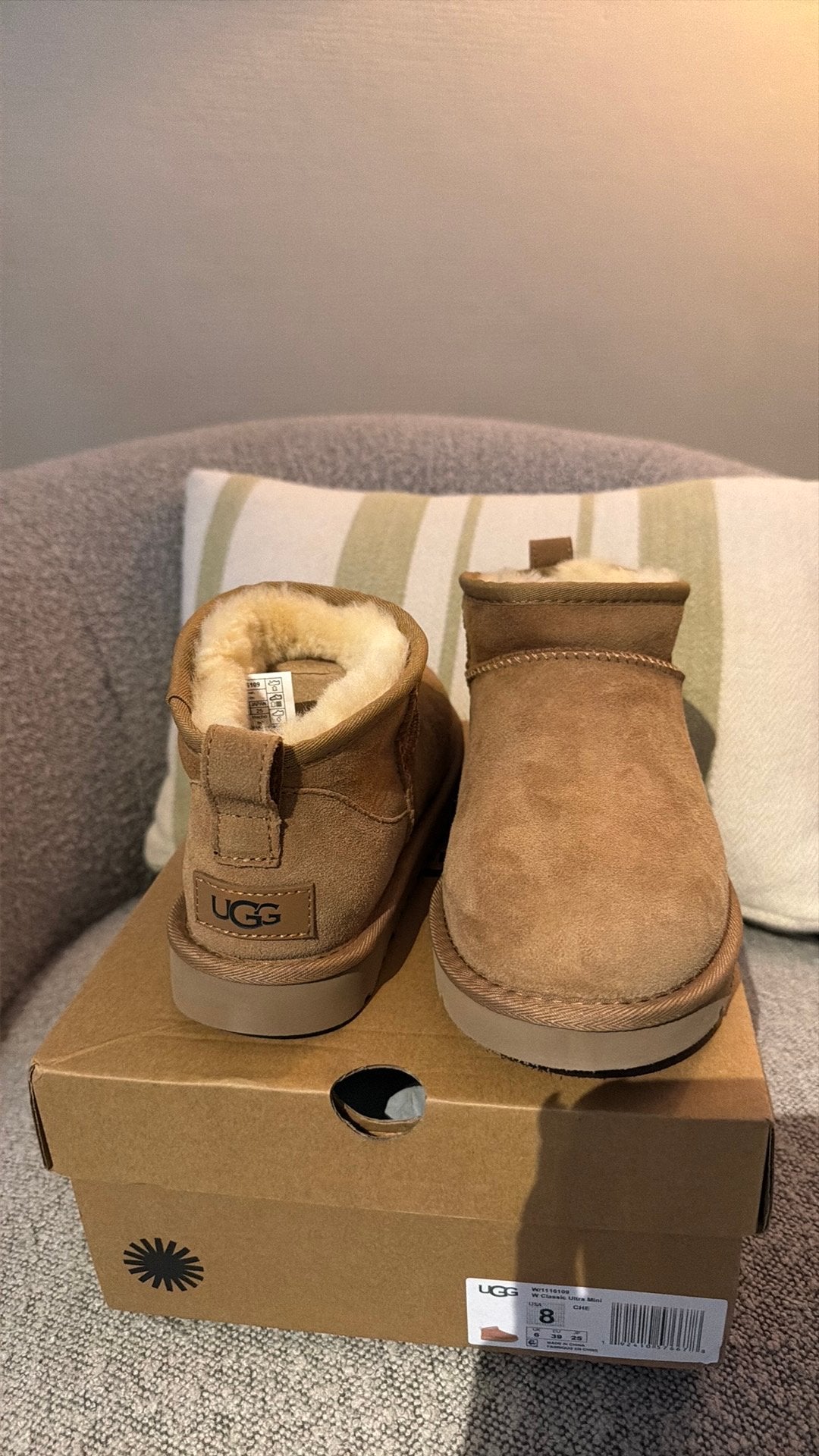 UGG classic ultra mini bruin maat 39, Kleding | Heren, Ophalen of Verzenden, Zo goed als nieuw, Bruin, Boots